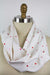 Love Dot Linen Infinity Scarf-The Blue Peony-Category_Infinity Scarf,Color_Pink,Color_Red,Color_White,Department_Personal Accessory,Material_Linen,Pattern_Polka Dot