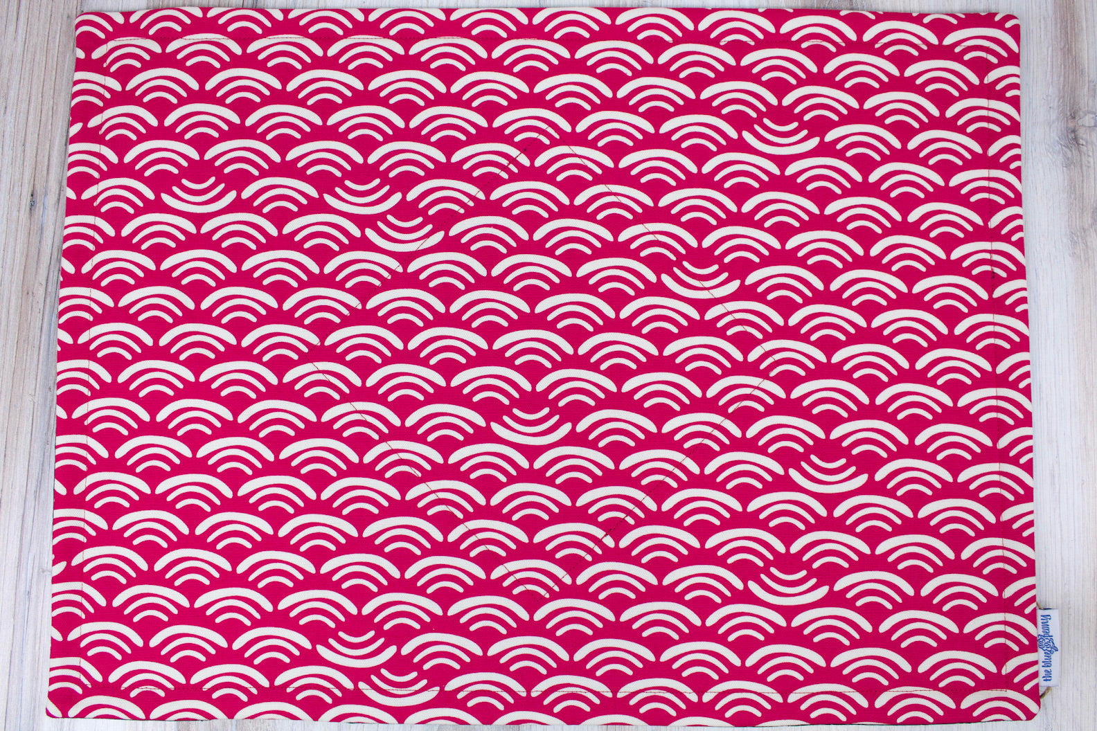 Magenta Koi Organic Placemats (Set of 2)-The Blue Peony-Category_Placemats,Category_Table Linens,Department_Kitchen