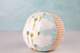 My Happy Garden Fabric Ball-The Blue Peony-Category_Organic Toy,Department_Organic Baby,Material_Organic Cotton,Theme_Spring