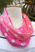 Pink Ombre Infinity Scarf-The Blue Peony-Category_Infinity Scarf,Color_Pink,Department_Personal Accessory,Material_Polyester,Pattern_Polka Dot
