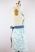 Seahorses and Submarines Apron-The Blue Peony-Age Group_Adult,Apron Style_Vintage Feminine,Category_Apron,Color_Aqua,Color_Blue,Department_Kitchen,Material_Cotton,Theme_Water Life