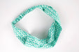 Sound Waves Twist Headband-The Blue Peony-Category_Headband,Color_Teal,Color_White,Department_Personal Accessory,Style_Twist