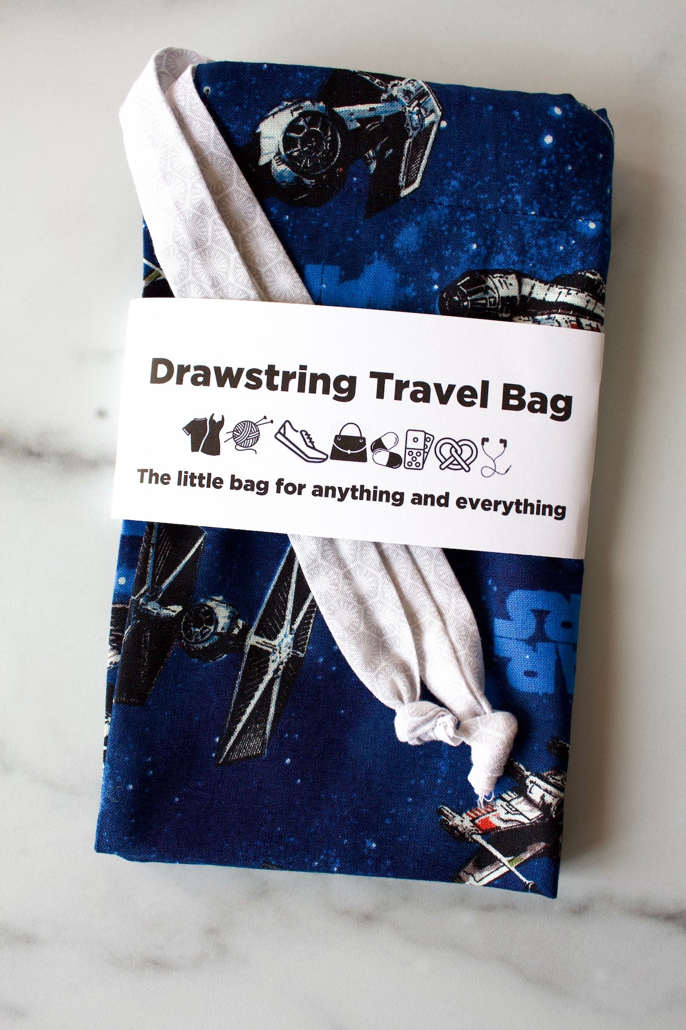 Star Fighters Drawstring Travel Bag