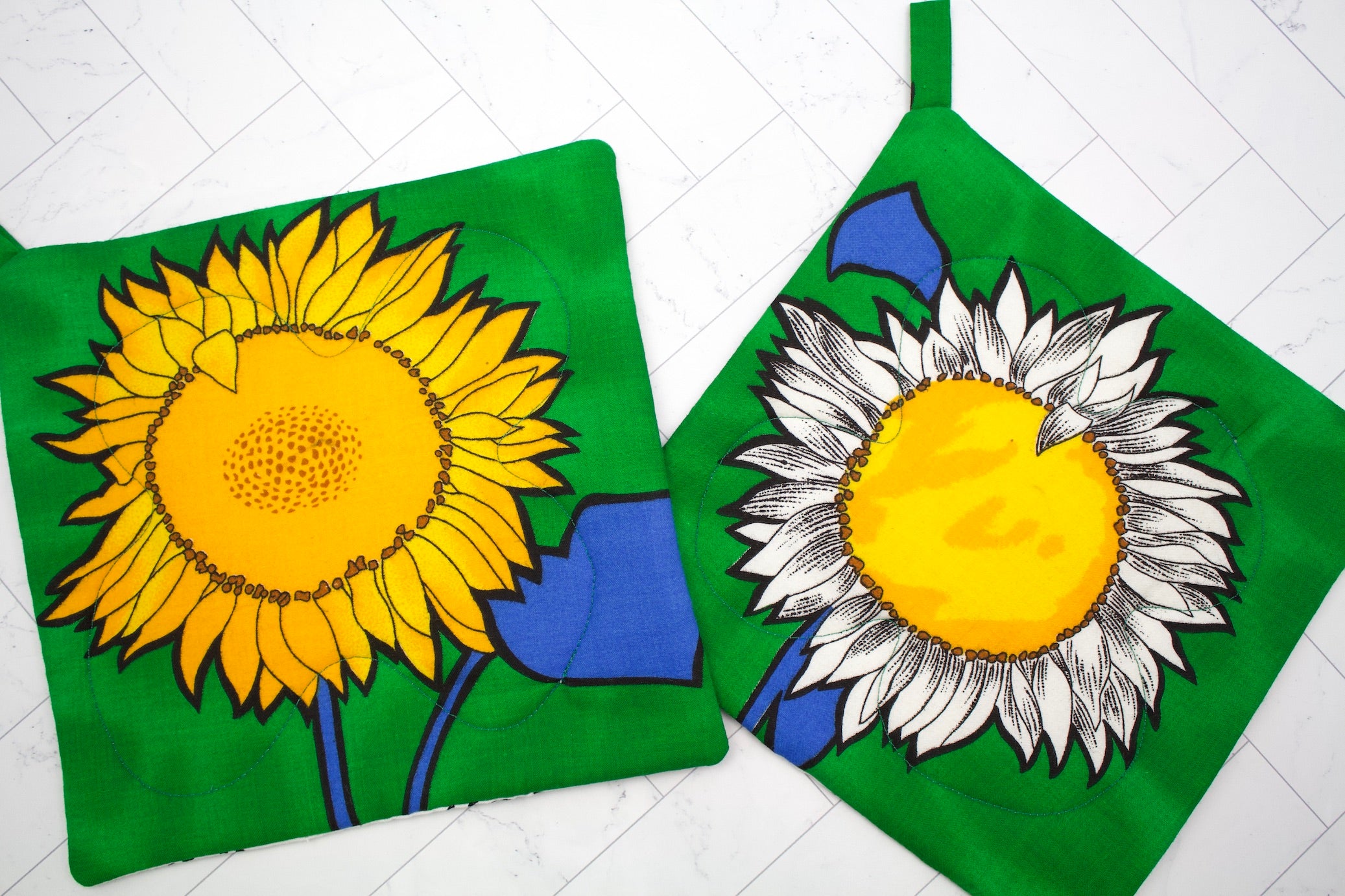 Summer Sunflowers Potholder