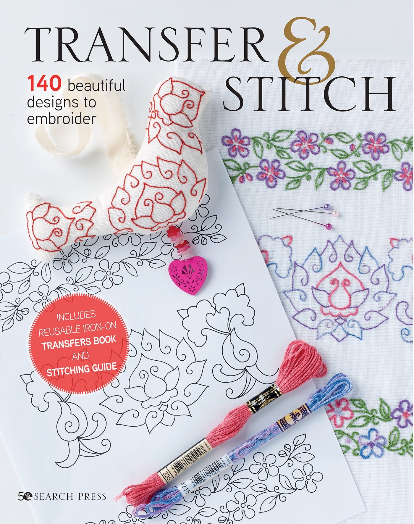 Aunt Martha's Embroidery Transfer Pattern #3696 Hearts, Shamrocks, and  Cross Stitch