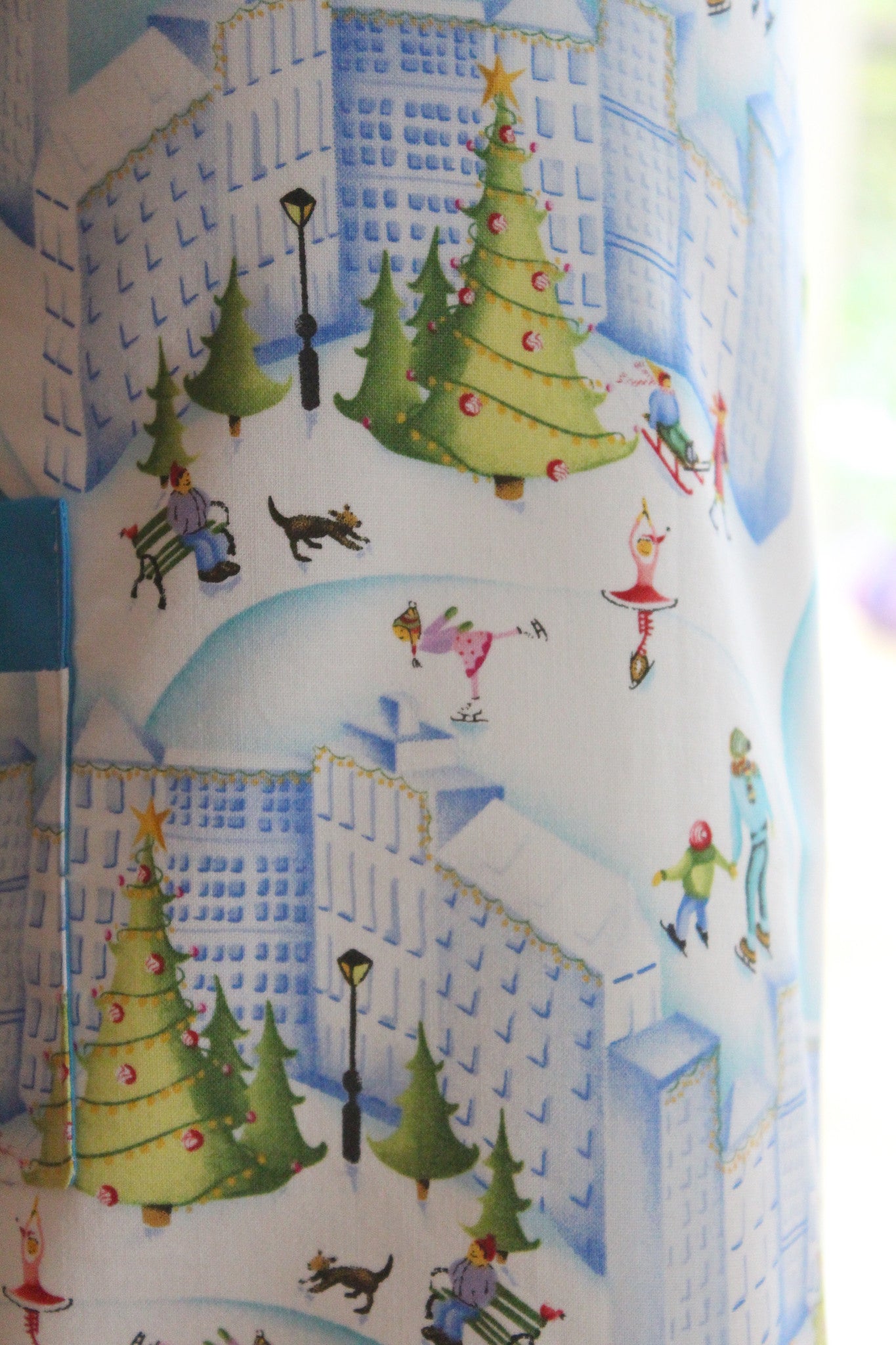 Holiday Snow-globe Kid's Apron-The Blue Peony-Age Group_Kids,Category_Apron,Department_Kitchen,Gender_Boys,Gender_Girls,Material_Cotton,Size_Small (ages up to 5),Theme_Christmas,Theme_Winter